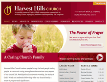 Tablet Screenshot of harvesthills.com